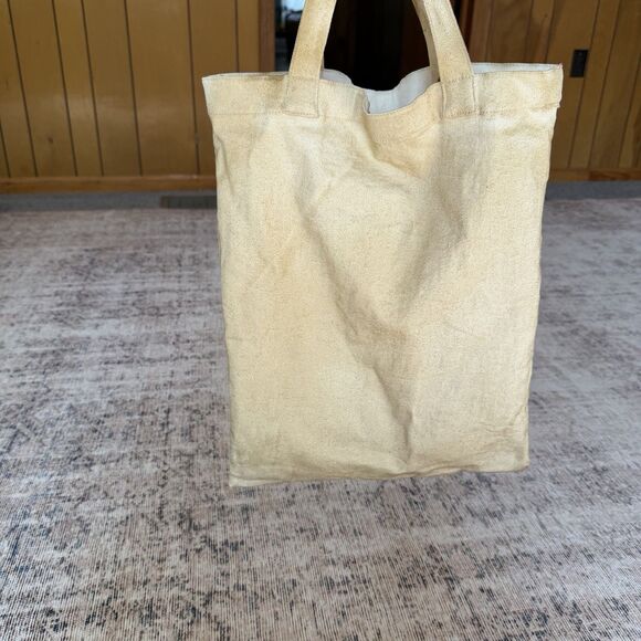 PRADA SPORT Tote Bag Denim Tan Vintage Double Handle - Picture 10 of 16